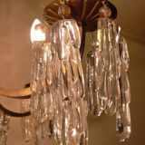 Chandelier, crystal bronze chandelier with dragon heads