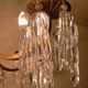Chandelier, crystal bronze chandelier with dragon heads