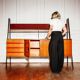 Highboard vintage, Italie, 1960