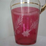 Vase carafe en verre soufflé