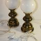 Paire de lampes de chevet en métal