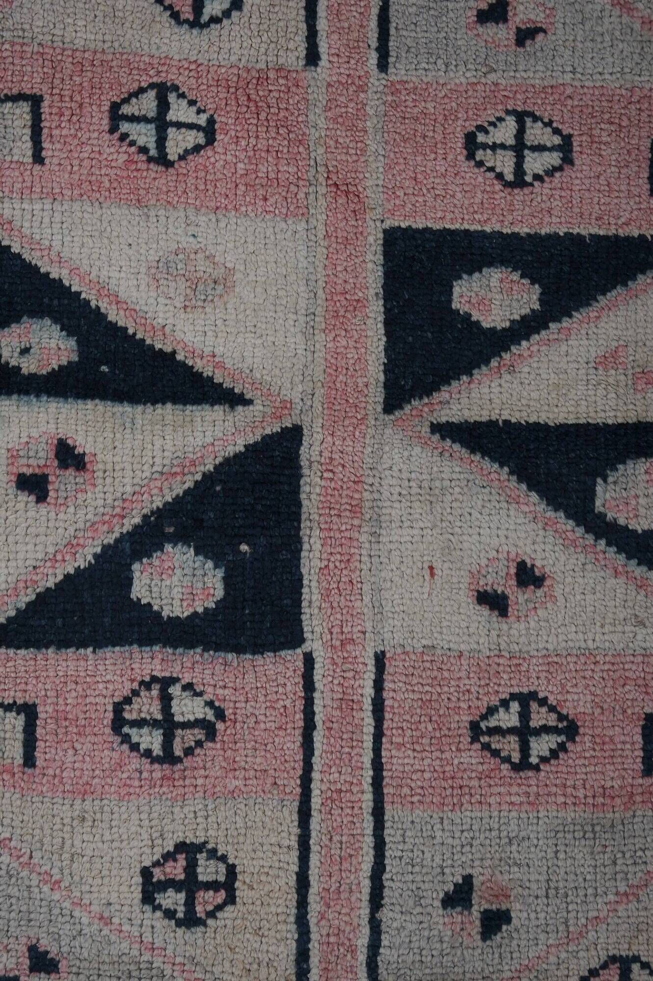 Vintage Turkish hallway rug 119x330 cm