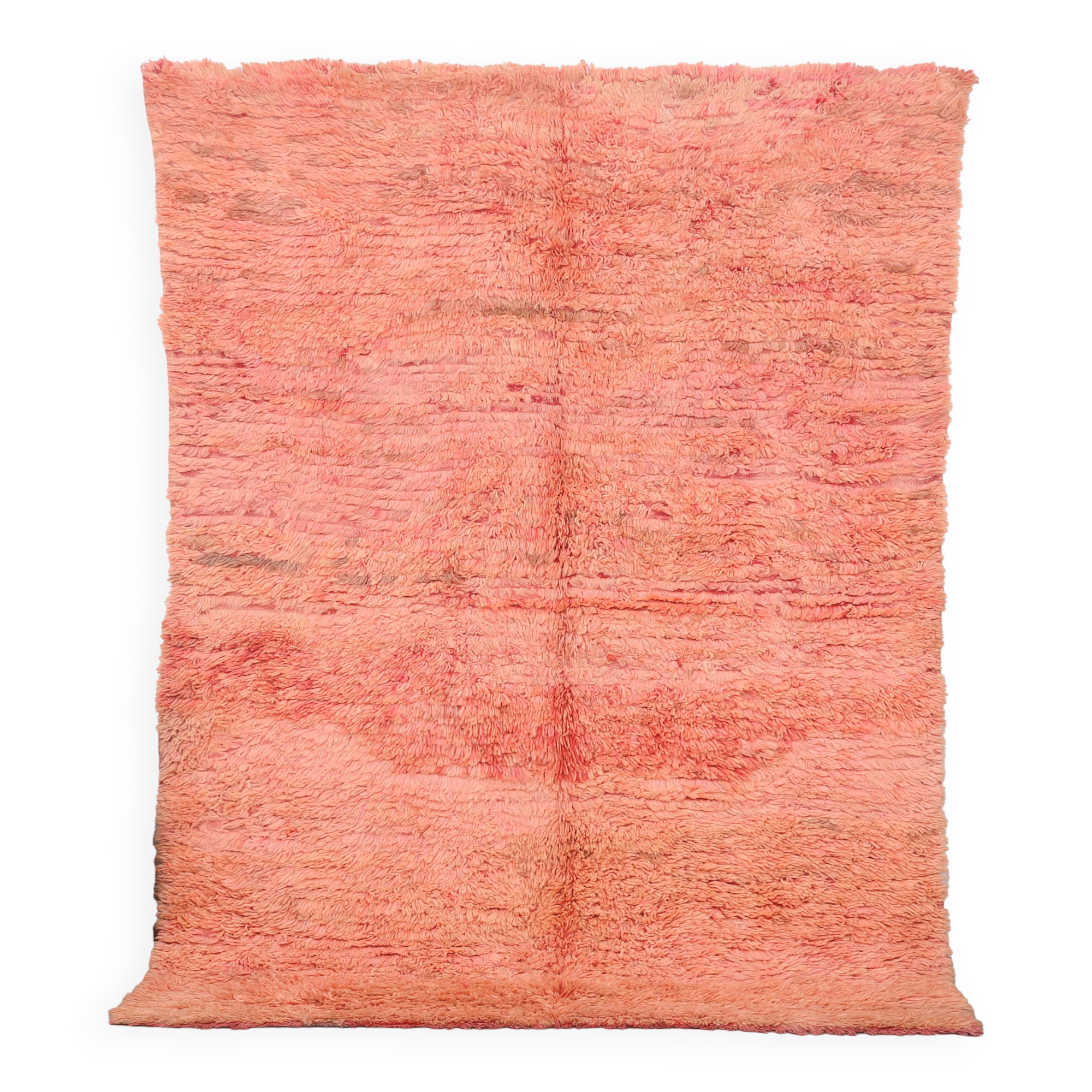 Vintage Moroccan rug 175 x 246 cm - Handmade Berber Rug - Pink Wool Rug