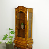 Vintage walnut wood showcase