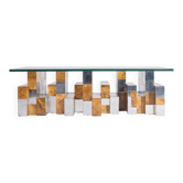 Paul evans (1931-1987) table basse cityscape