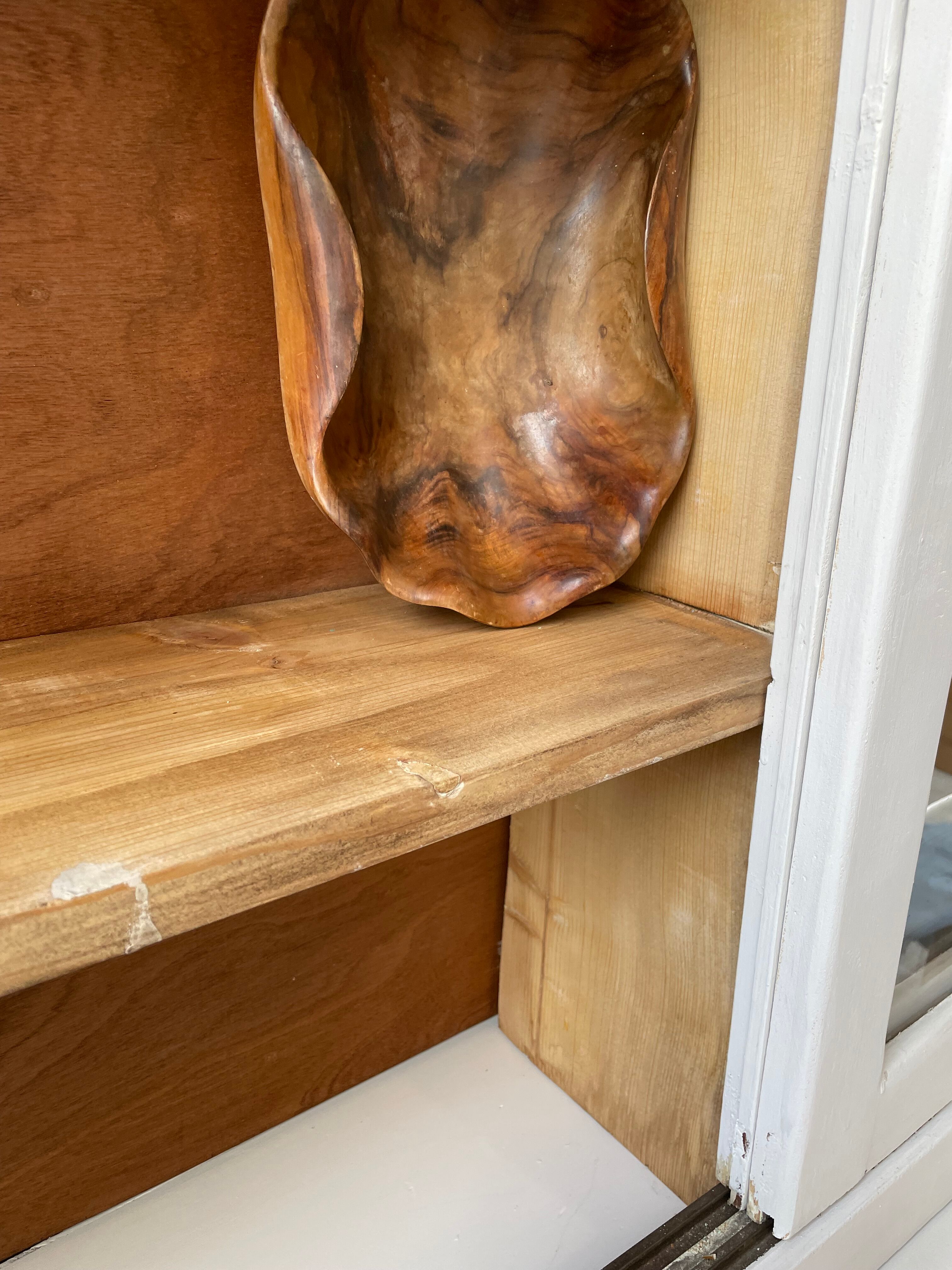 Library showcase ivory white sliding doors