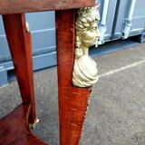 Table gueridon ancien décor bronze empire