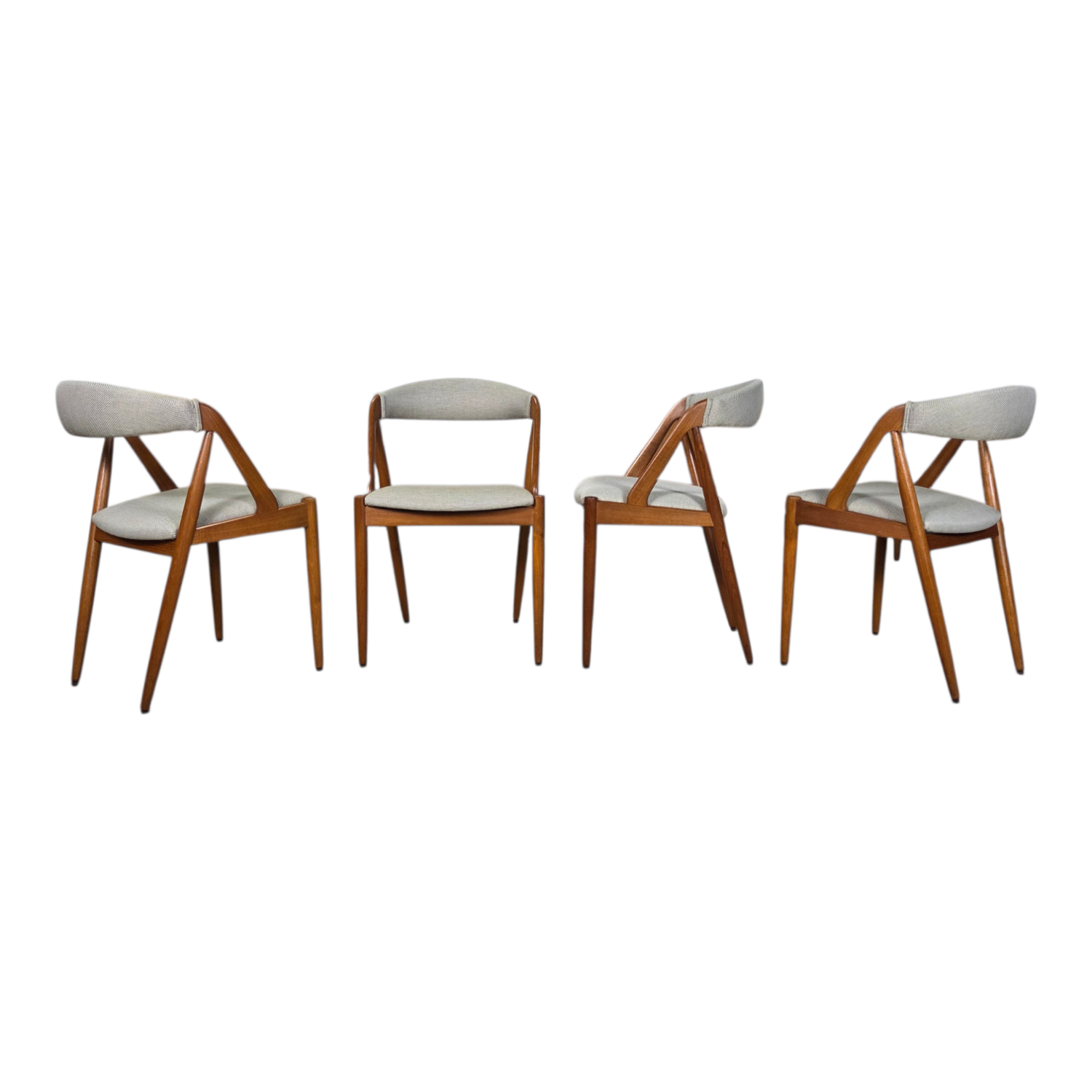 Kai Kristiansen Model 31 vintage Danish teak dining chairs
