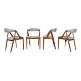Kai Kristiansen Model 31 vintage Danish teak dining chairs