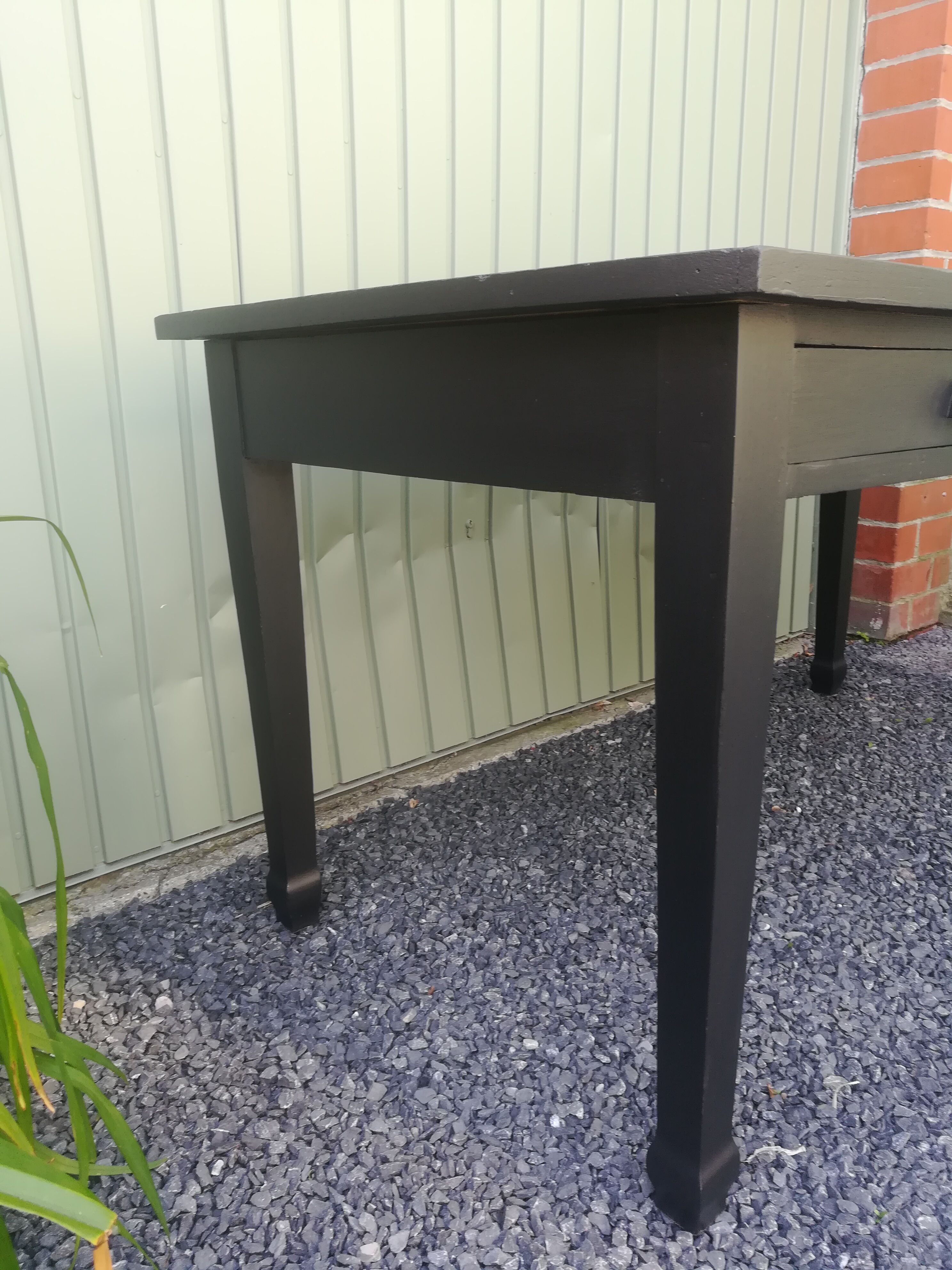 Patinated oak table