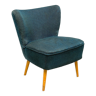 Fauteuil cocktail vintage bleu nuit