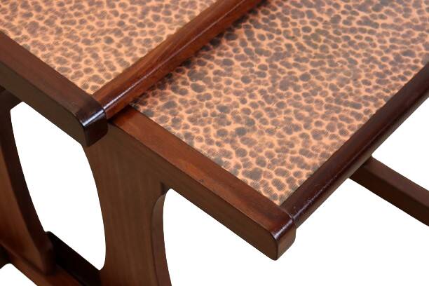 mid century  Copper nesting tables 'Birstall'