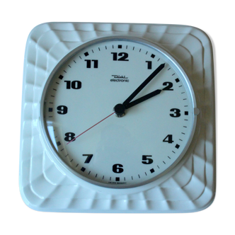 Horloge murale de cuisine en céramique, vintage des années 1970, c