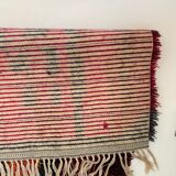 Original Abstract Scandinavian High Pile Abstract Rya Rug Carpet, Sweden, 1960s