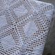 Handmade crochet antique bedspread