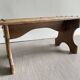 Small wooden bench