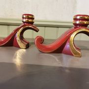 Paire de bougeoirs vintage