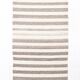 Brown & Beige Striped Turkish Runner Rug, 78x330Cm