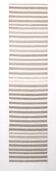 Brown & Beige Striped Turkish Runner Rug, 78x330Cm