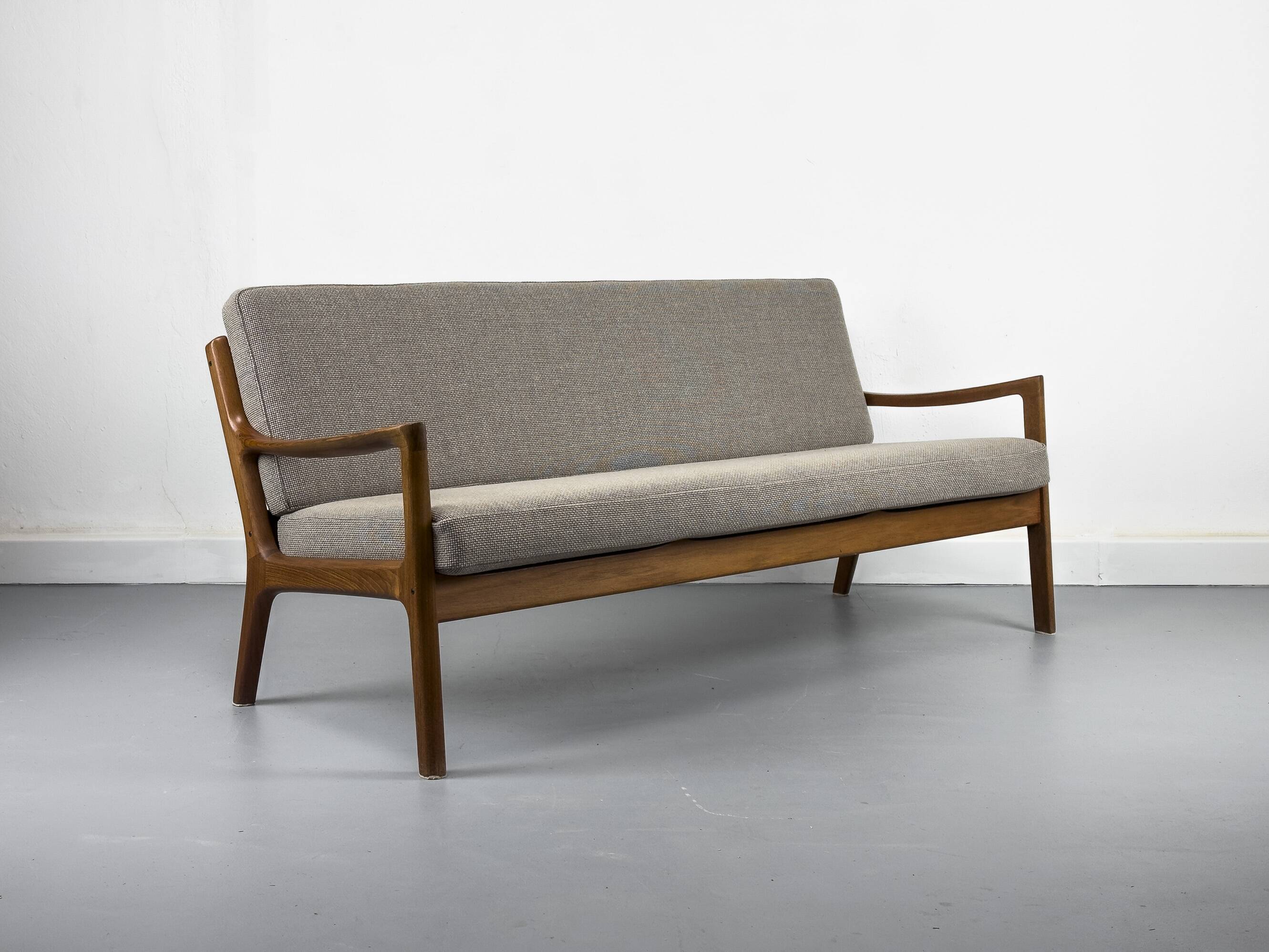Teak 3-Seater Senator Sofa by Ole Wanscher for France & Søn, 1964