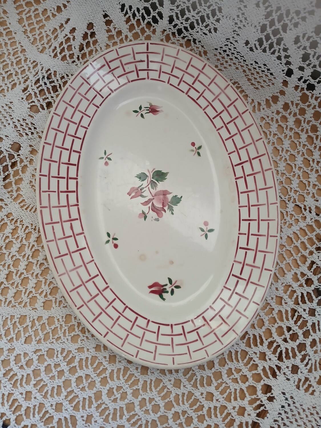 Old Digoin and Sarreguemines dish