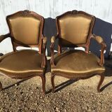 Paire de fauteuils Louis XV
