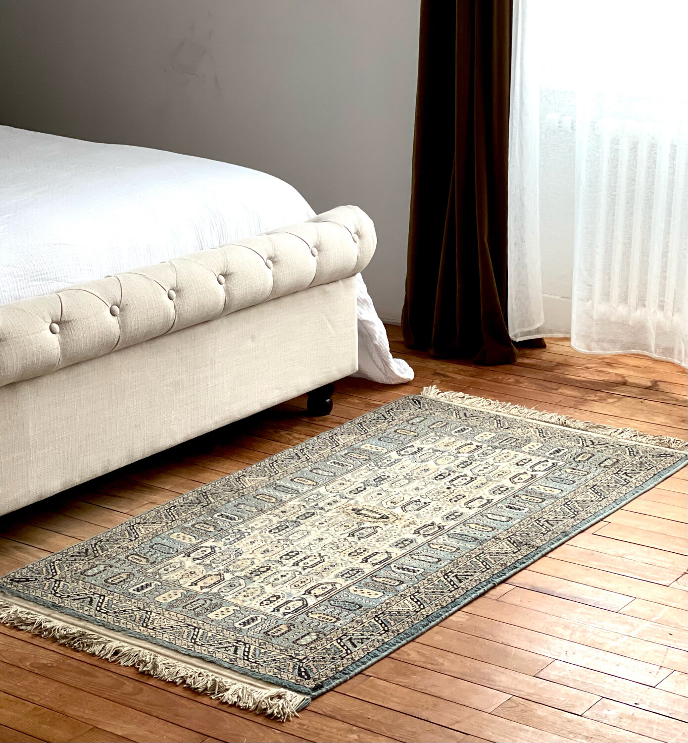 Turkish wool carpet, 165x80 cm