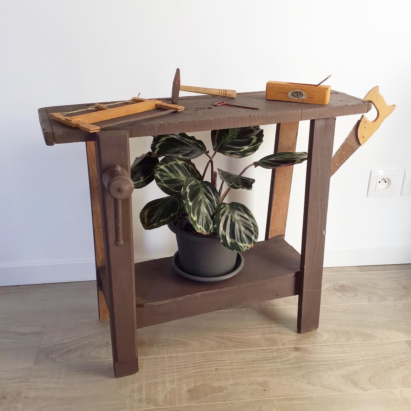 Vintage workbench for children