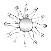 Corrugated iron sun mirror 1960 D58cm