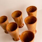 Set of 6 terracotta Mazagrans