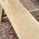 Solid oak bench