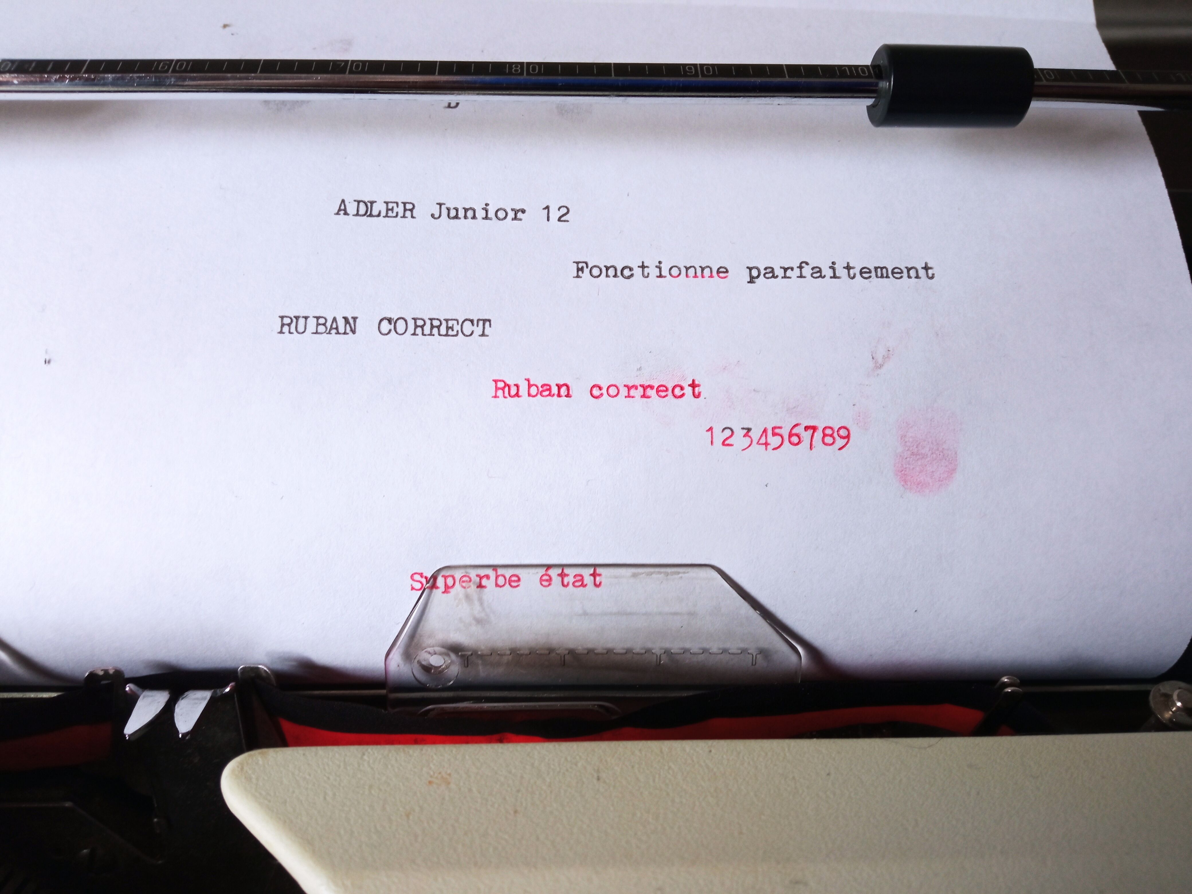 Adler junior typewriter 12