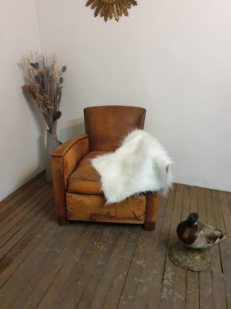 Old club chair - Leather armchair