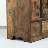 Cabinet de mariage peint en art populaire du XVIIIe siècle