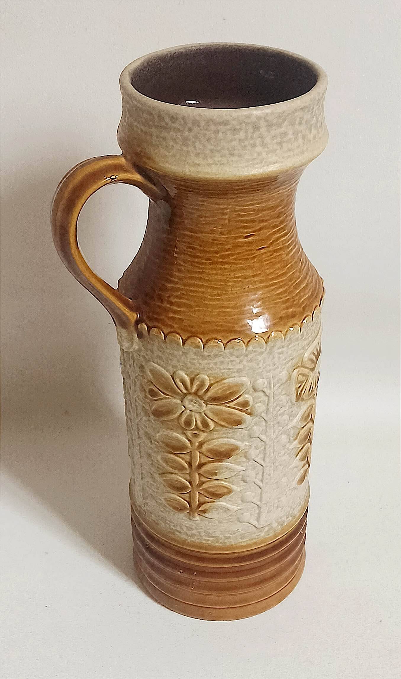 Ceramic vase West Germany 70s Height 40 cm