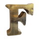 Old sign letter F