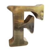 Old sign letter F
