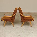 Pair of armchairs 6953 by Jaroslav Smidek for TON (Thonet)
