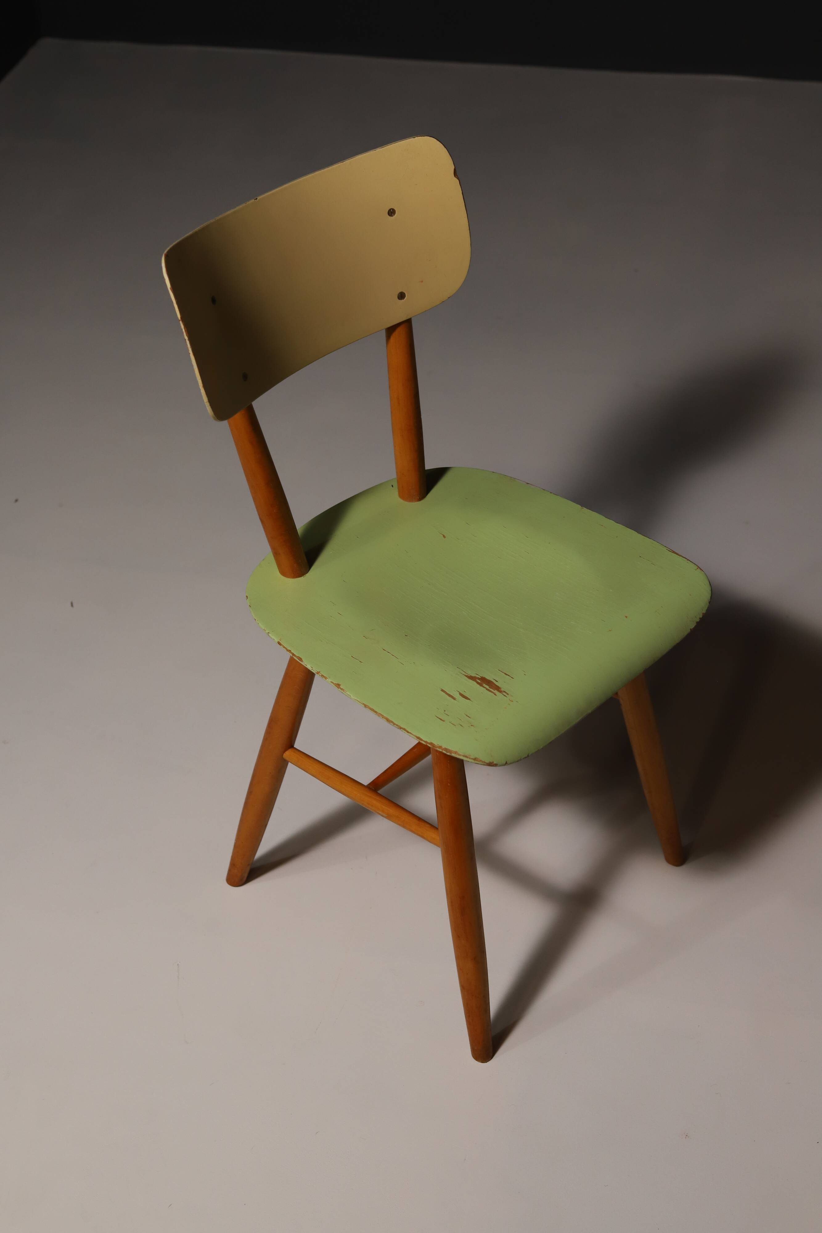 Mid century color dining chairs  1960´s, Czechoslovakia, set of 18