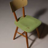 Mid century color dining chairs  1960´s, Czechoslovakia, set of 18