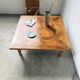 1940 marquetry oak coffee table