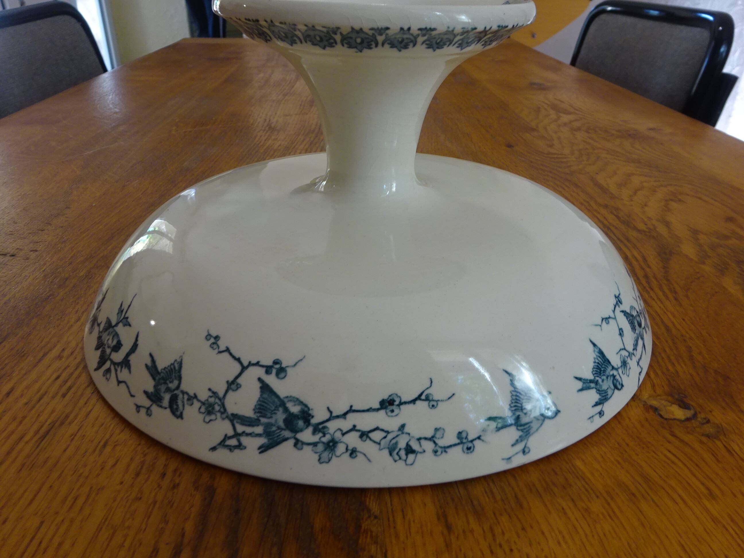 Large compote dish Terre de Fer