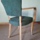 Green Art Deco bridge armchairs
