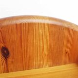 Pair of solid pine bedside tables 1970