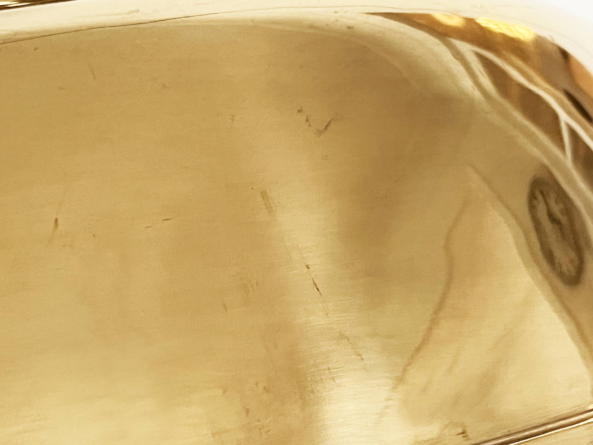 Large brass pendant light. Sweden 1960s