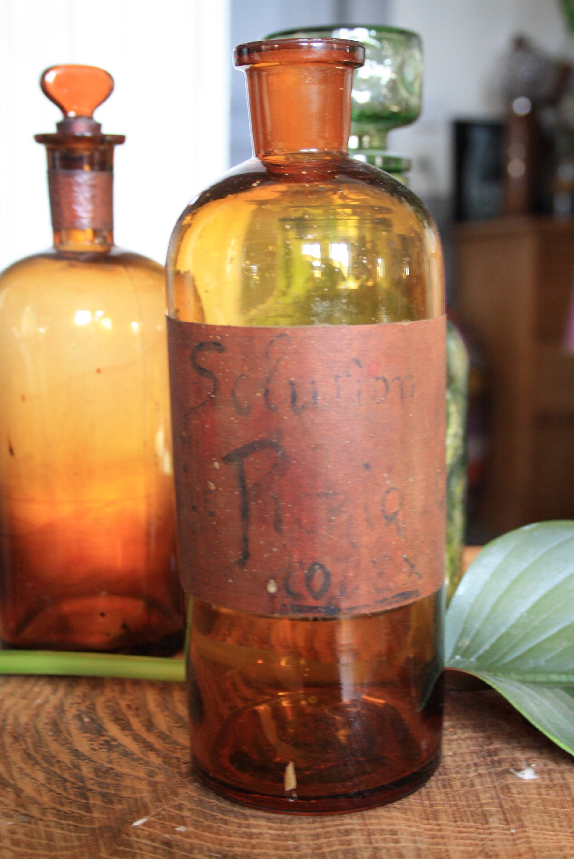 Lot of bottles and carafe