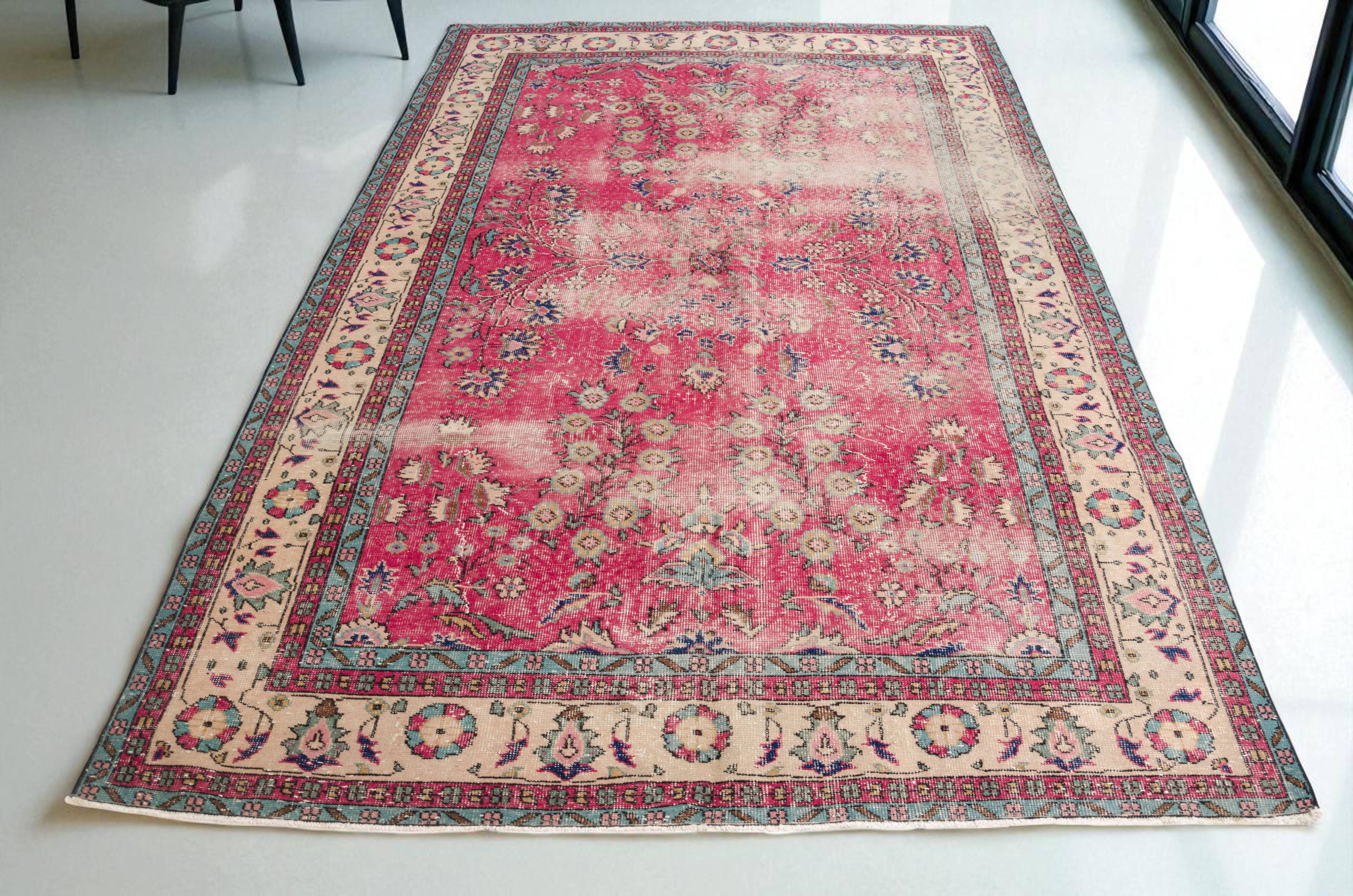 Turkish Floor Vintage Rug  sku-2017