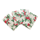 4 nouvelles serviettes carrées en coton Zina Vasi