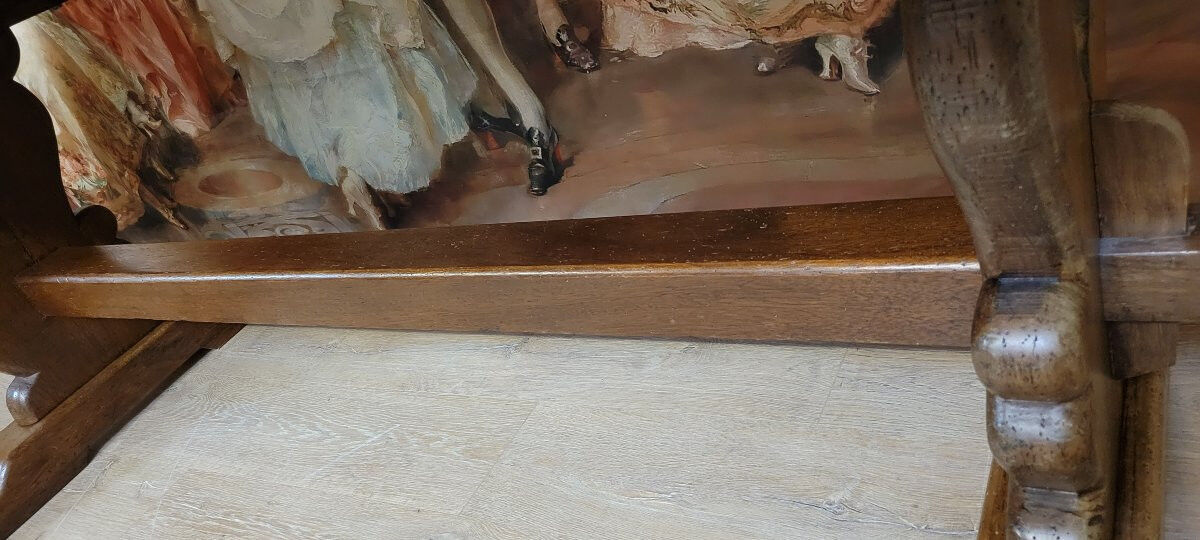 Large farmhouse or monastery table in solid oak.