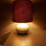 Ceramic lamp with jutte lampshade